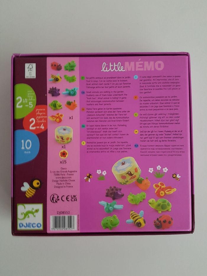 Jeu little memo de Djeco - photo numéro 3