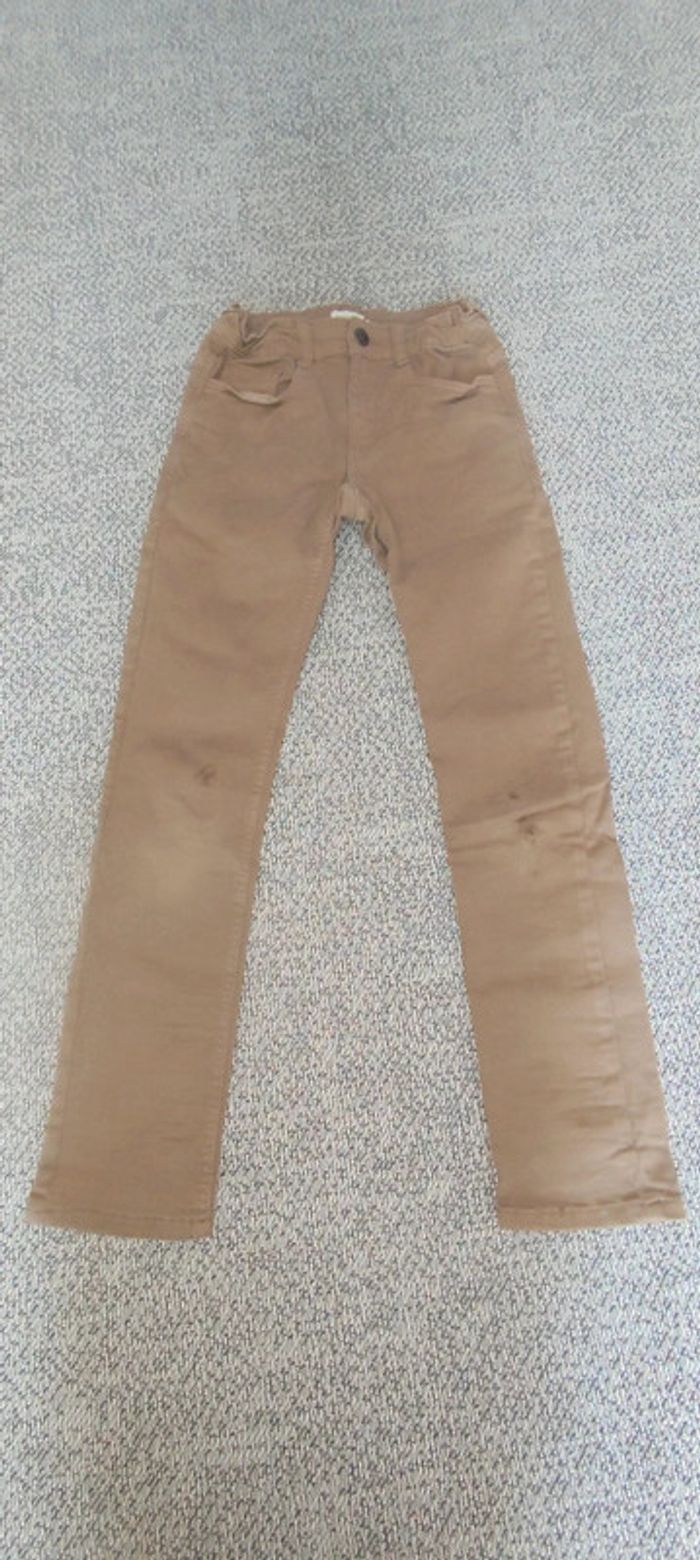 lot jeans skinny bleu clair et gris marroné - photo numéro 2