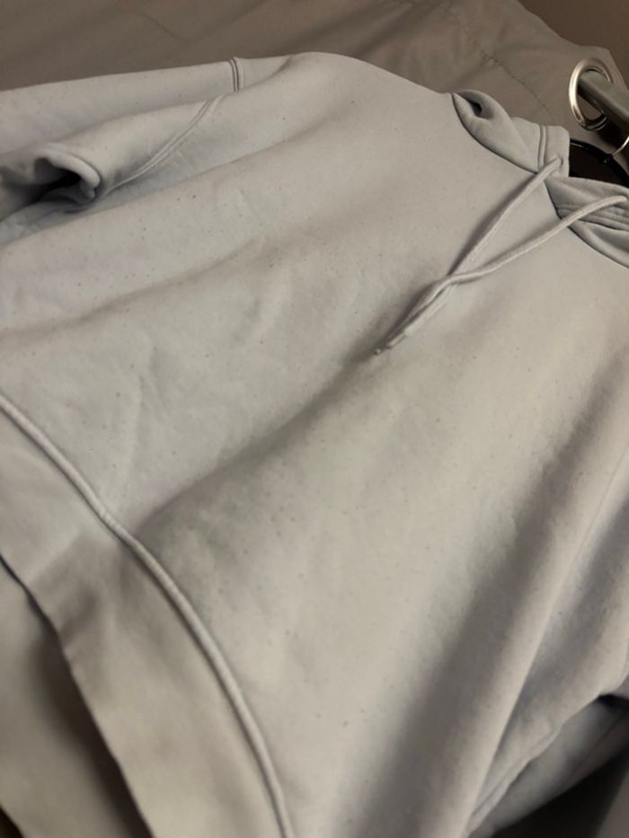 sweat crop top bleu ciel - photo numéro 5