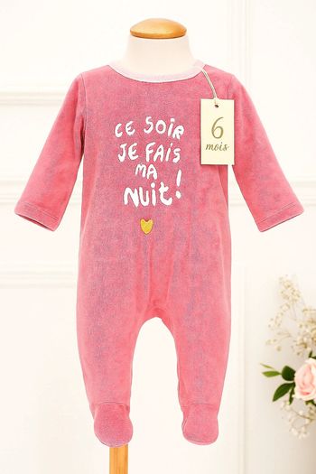 Pyjama 6mois - "Ce soir en fais ma nuit" - Mots d'enfants
