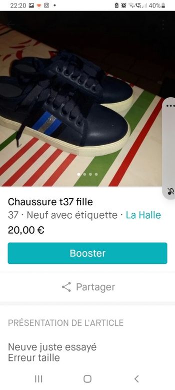 Chaussures fille t37