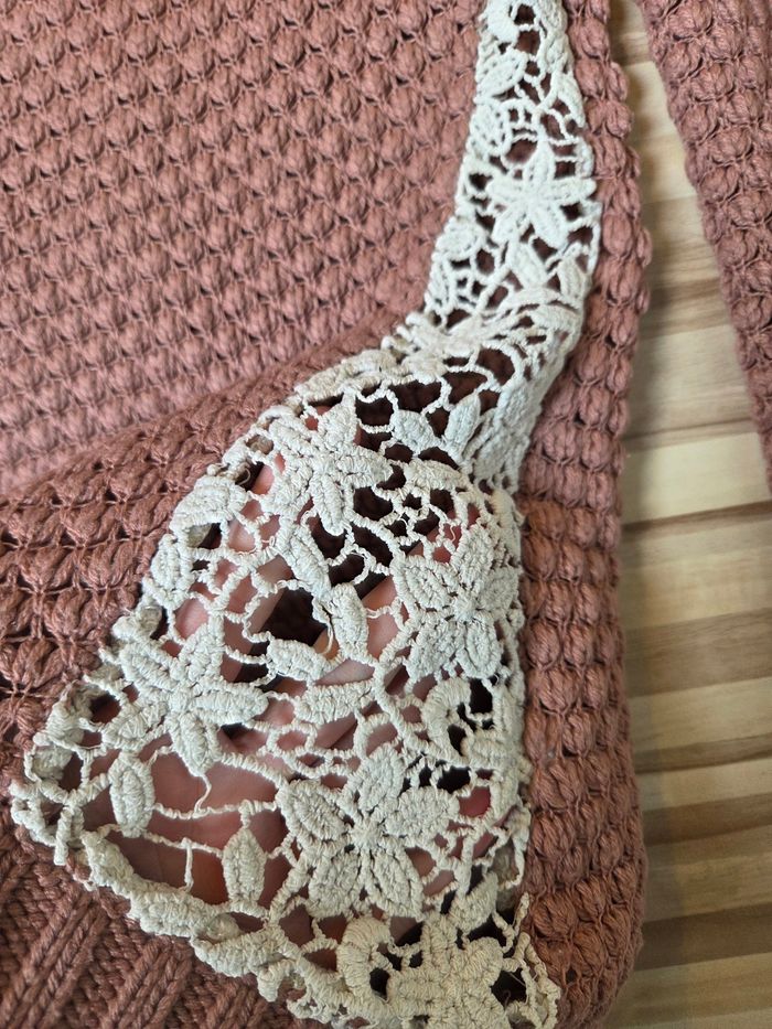 Pull en mailles avec broderie La redoute femme taille 38 - photo numéro 3