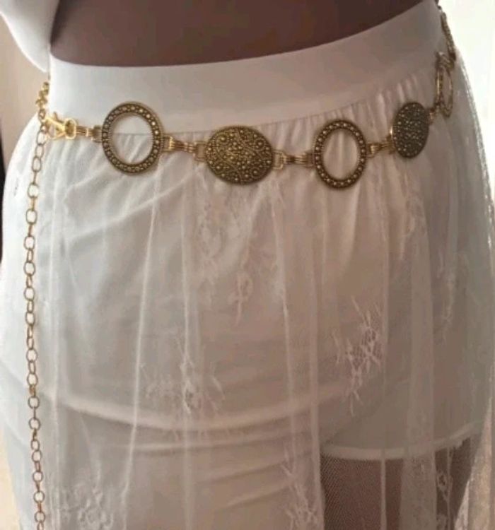 Ceinture chaîne doré longueur 110 cm - photo numéro 2