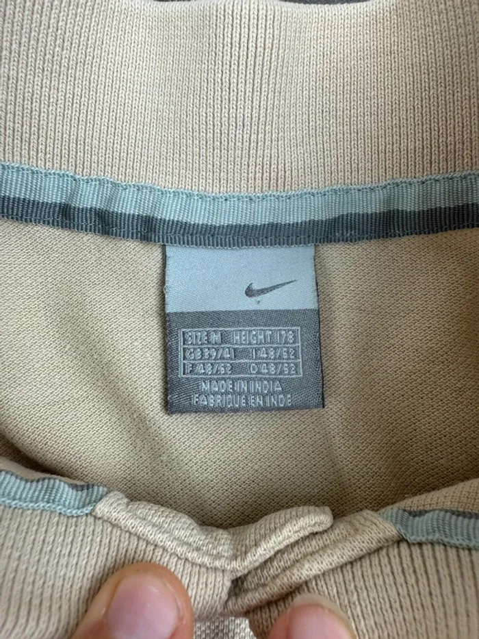 Polo Nike Vintage Crème Solo Swoosh Brodé Taille M - photo numéro 8