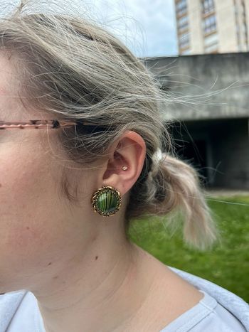 Boucles d’oreilles vertes