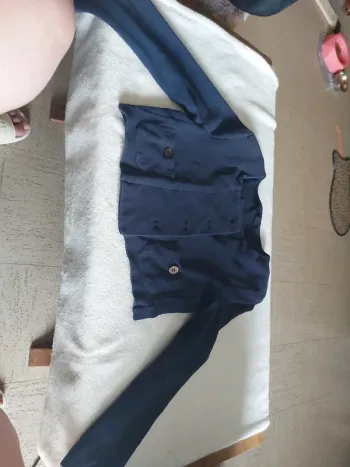 Veste courte bleue