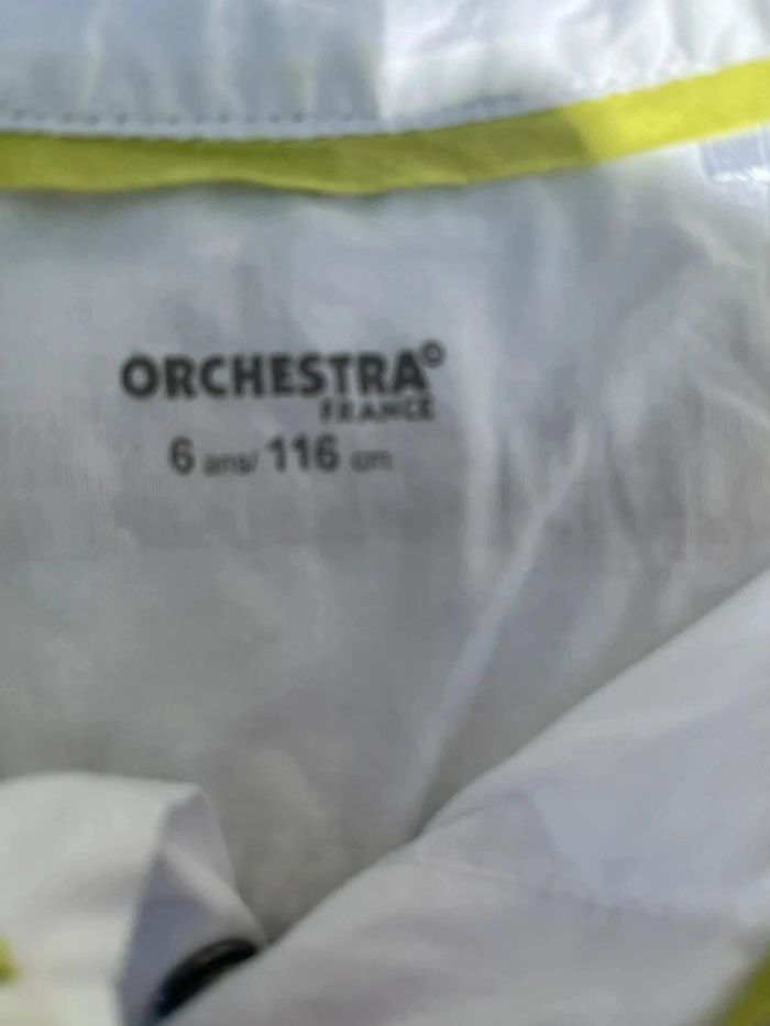 Chemise sans manche blanche orchestra taille 6 ans - photo numéro 3