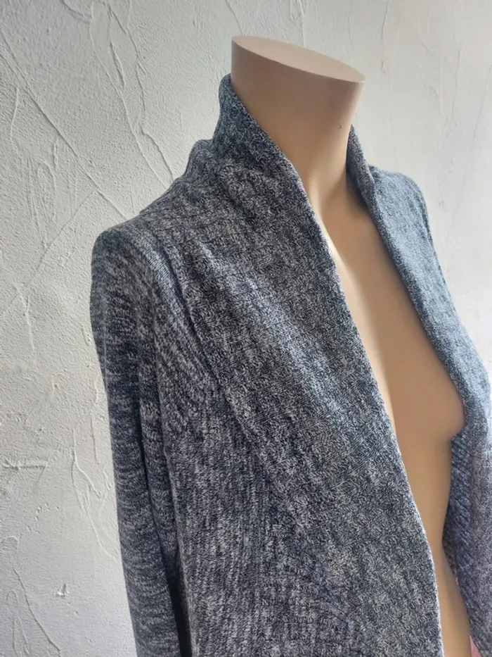 Gilet long gris Taille S - photo numéro 4