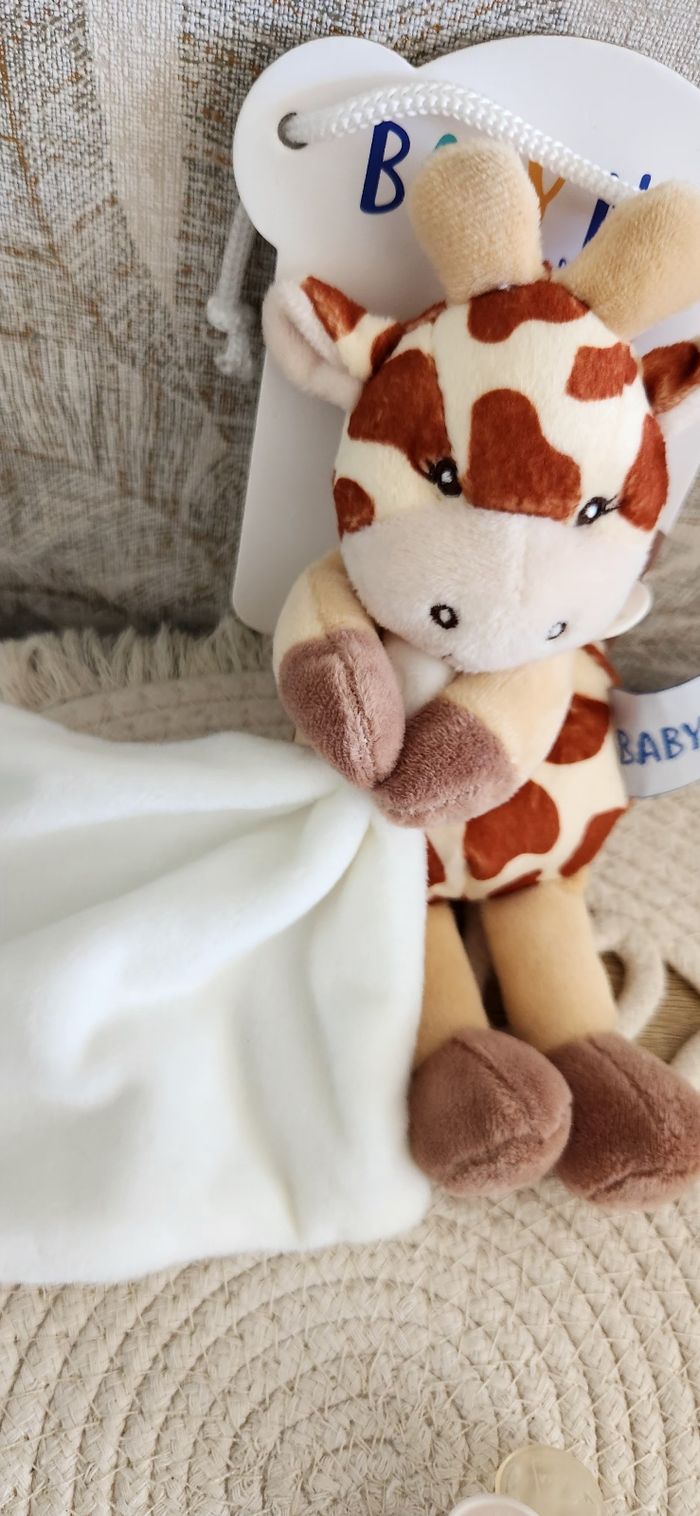 Doudou Lange Bébé Girafe Baby Nat - photo numéro 3