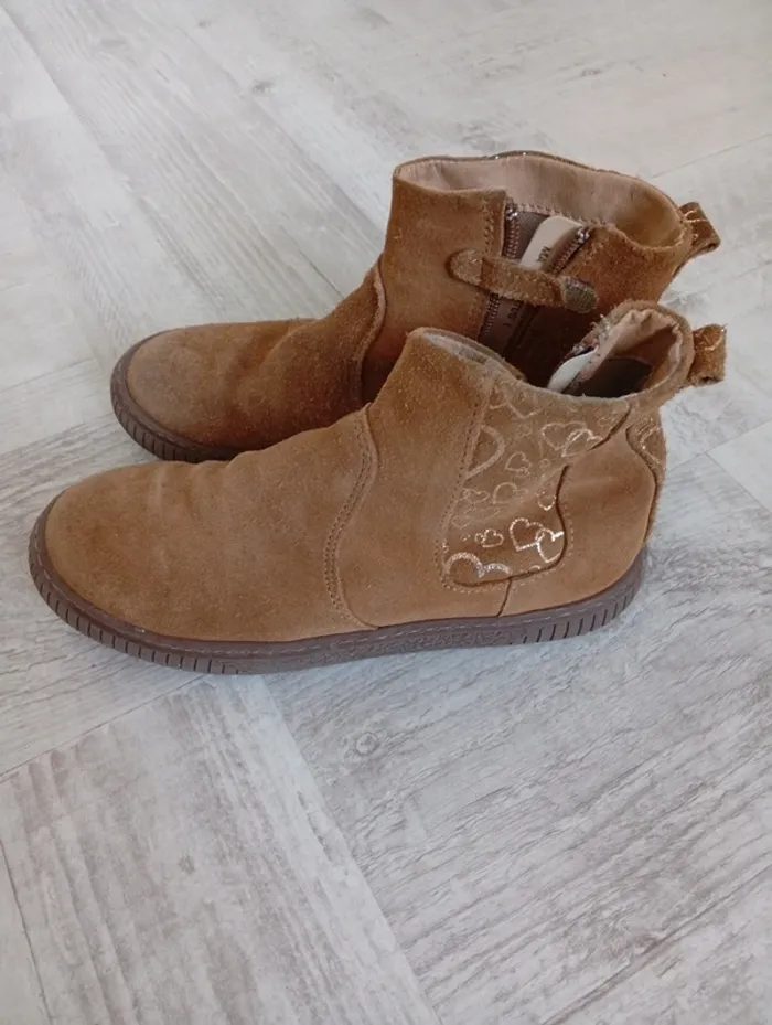 Chaussures bottines bottes fille 34