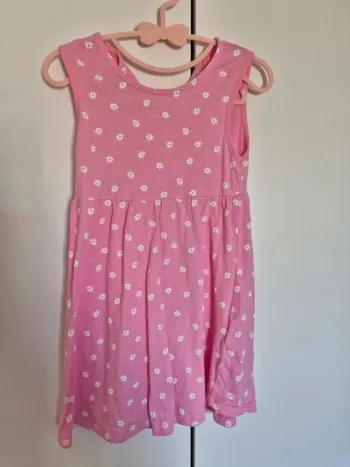 Belle robe d'été KIABI taille 2 ans 92cm rose à fleurs sans manches 24 mois