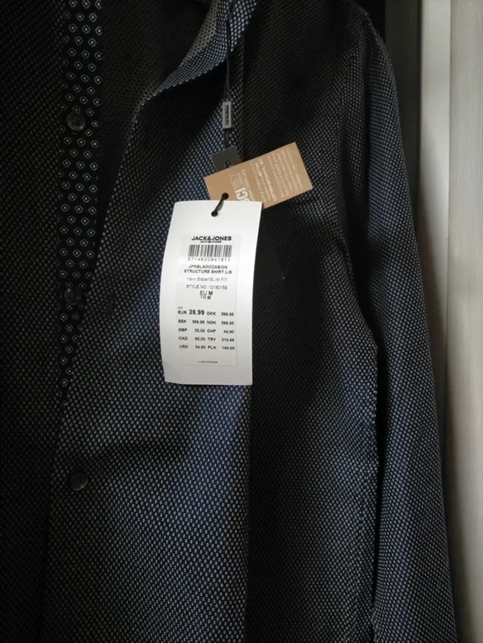 Chemise slim bleue - photo numéro 4