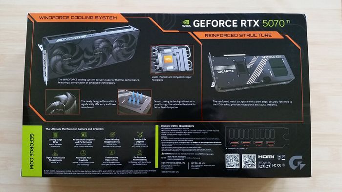 Gigabyte GeForce RTX 5070 Ti WINDFORCE OC SFF 16G Neuve - photo numéro 2