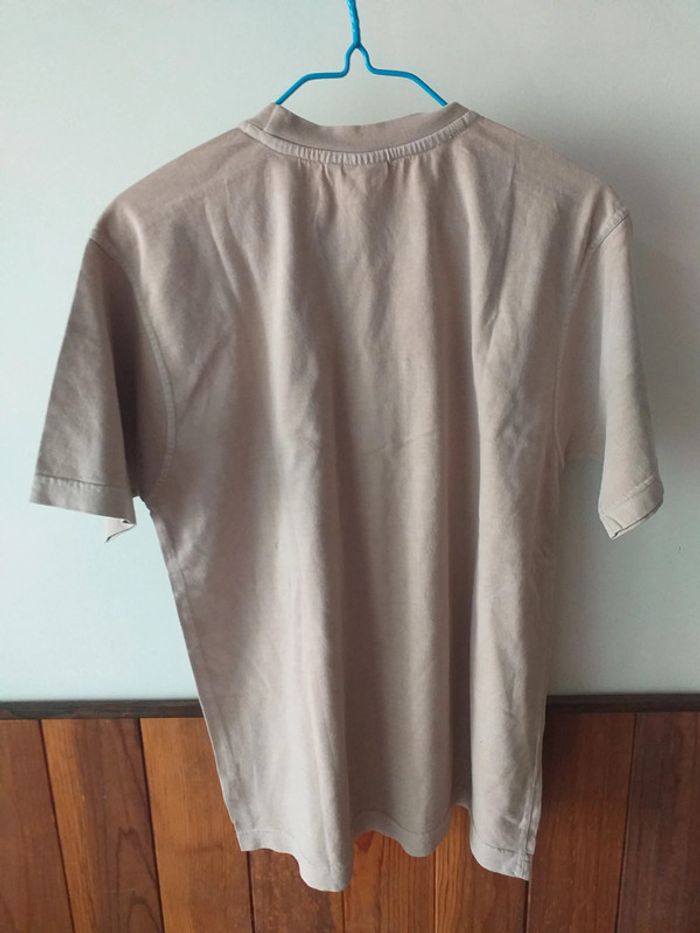 Tee-shirt marron clair col rond - photo numéro 2