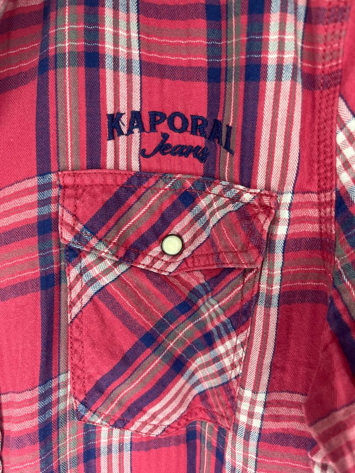 Chemise kaporal rouge et bleu - photo numéro 3