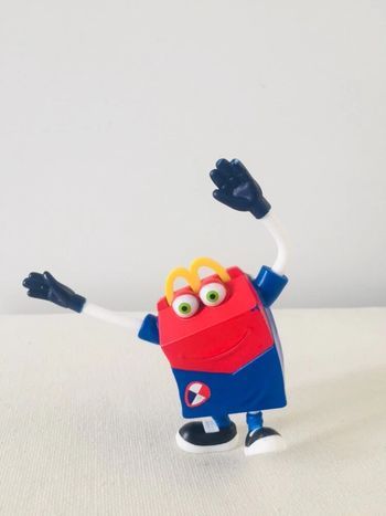 Jouet joueur foot 9 maillot bleu