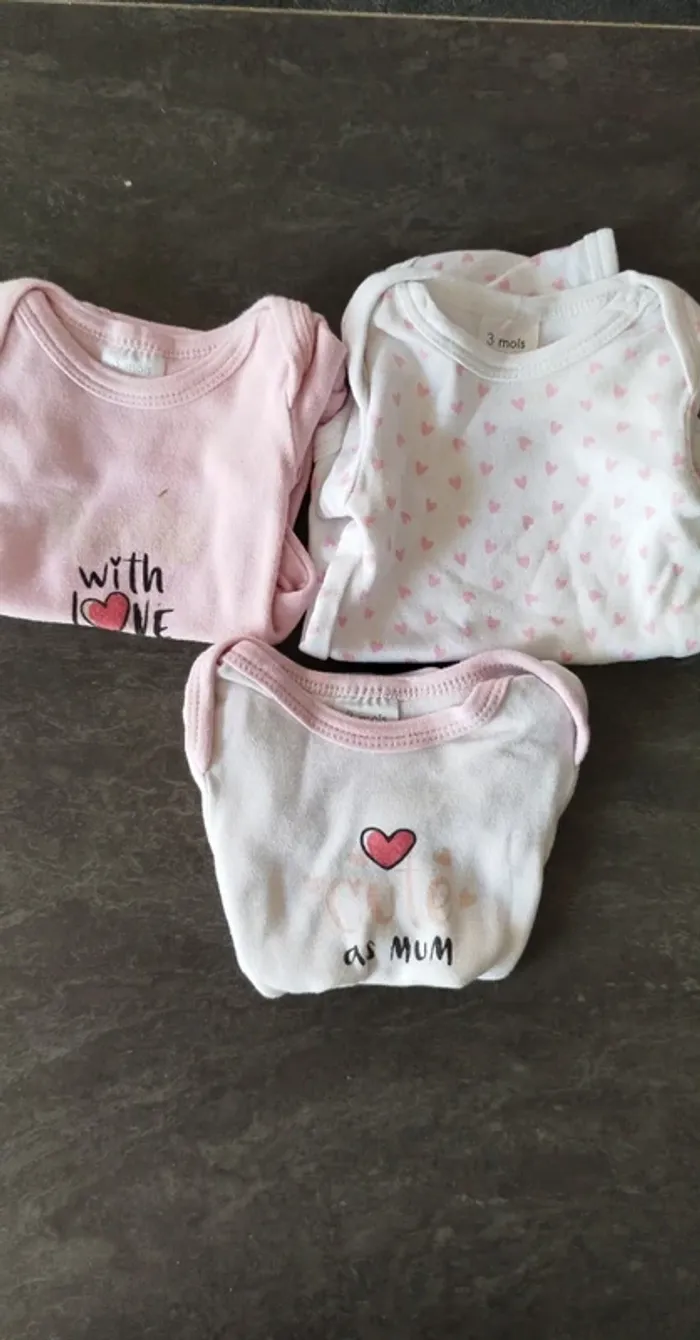 Lot de 3 bodies