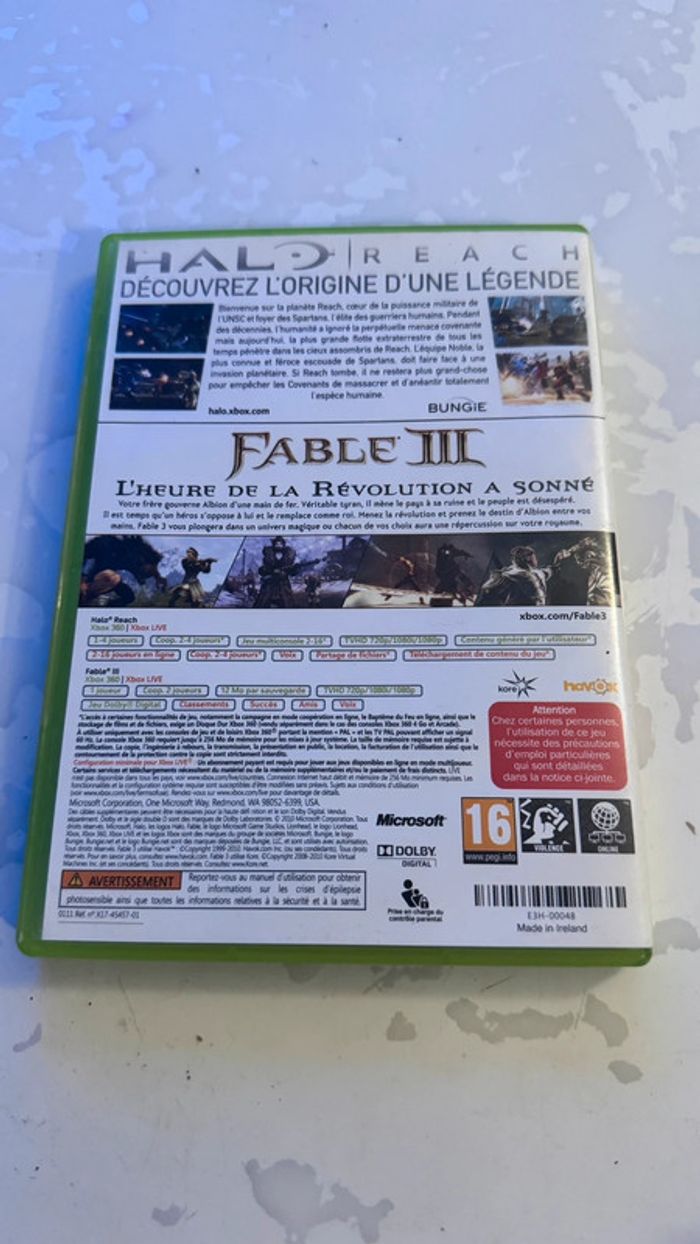 Fable III – Xbox 360 – Édition Promotionnelle (Sans Halo Reach) - photo numéro 2