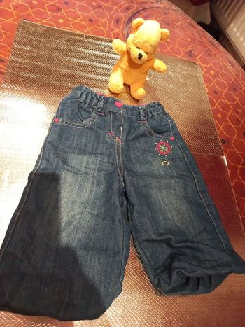 Beau jean bas large chaud doublure coton 9mois