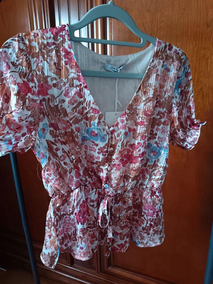 Blouse Lilie Rose fleurie S/M