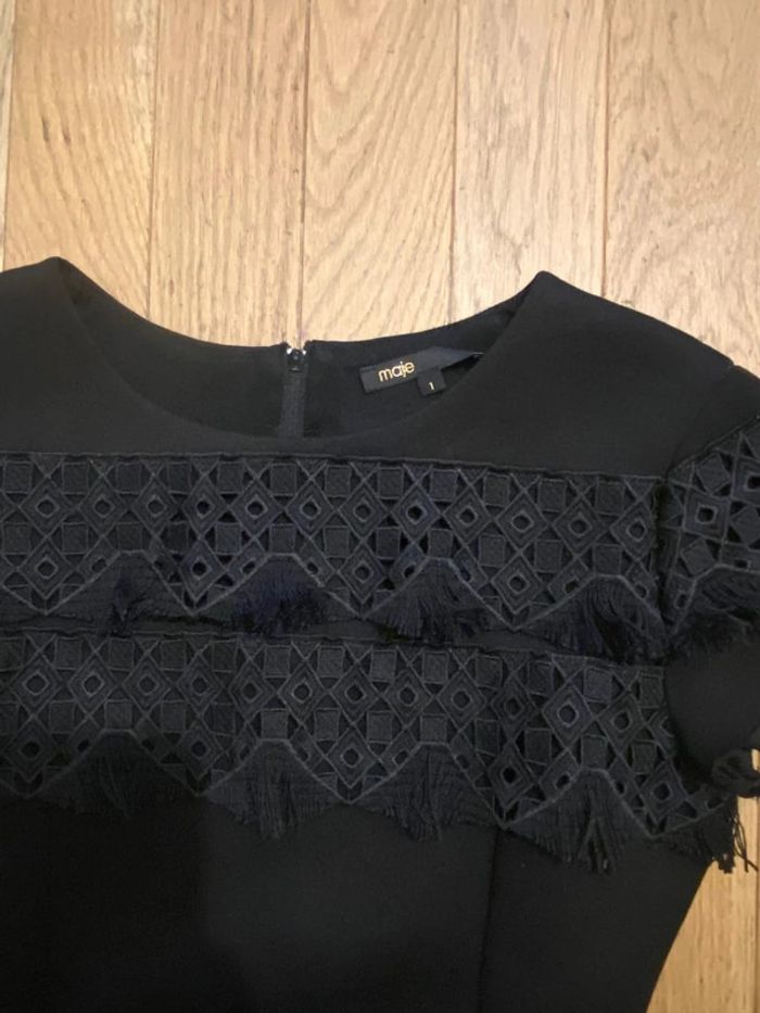Robe courte noire Maje taille 1 - photo numéro 3