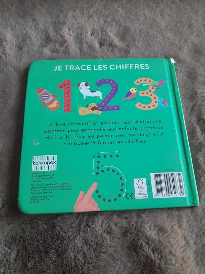 Livre Action " Je trace les chiffres " - Très bon état - photo numéro 3