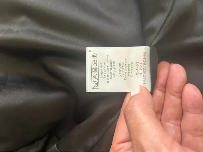 Sezane veste, manteau, fausse fourrure noire,Lilo femme, taille 40 - photo numéro 8
