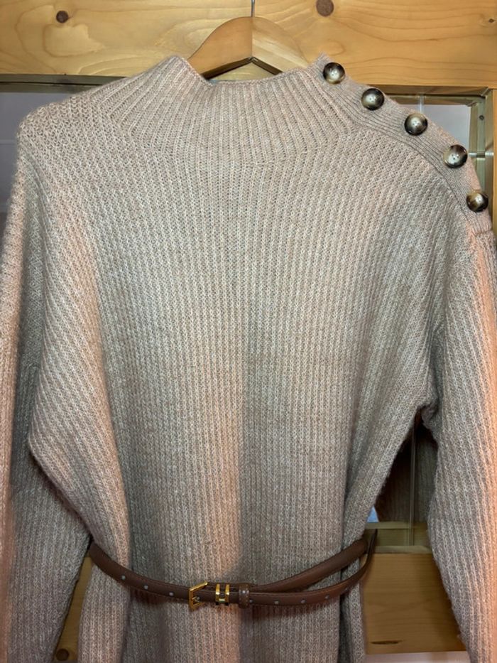 Robe pull Peace n’love  taille unique camel - photo numéro 2