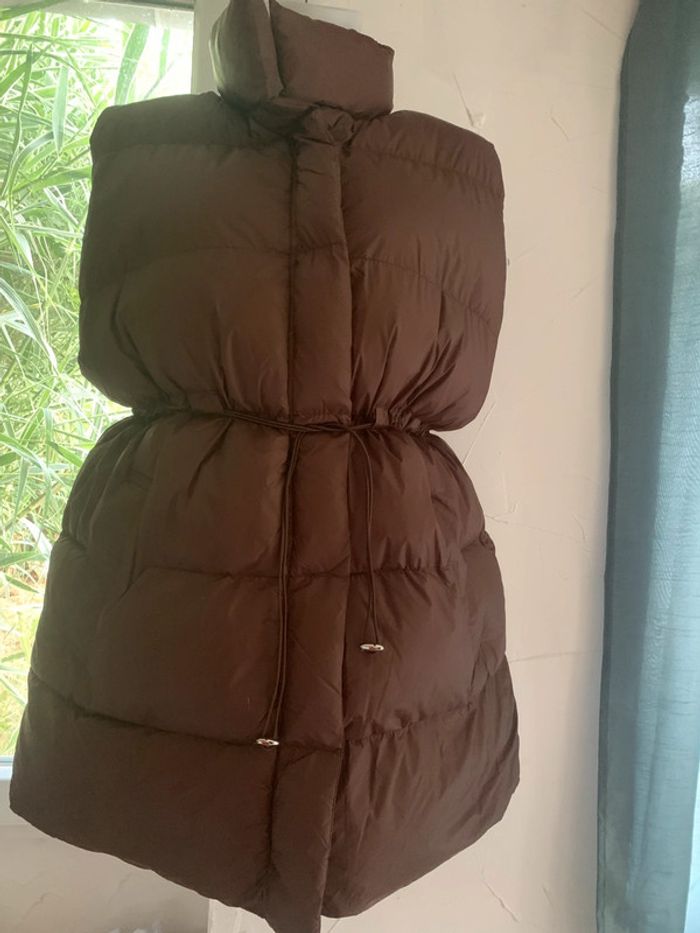 Doudoune longue sans manches longues taille 38