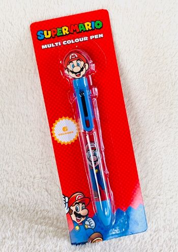 Stylo bille Mario Bros 6 couleurs différentes dans 1 stylo