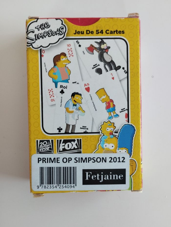 Jeu de cartes Simpsons - photo numéro 2
