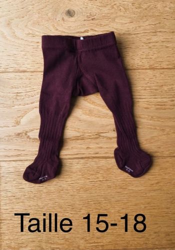 Collant épais violet 15-18 (3-6 mois) Bout’chou neuf