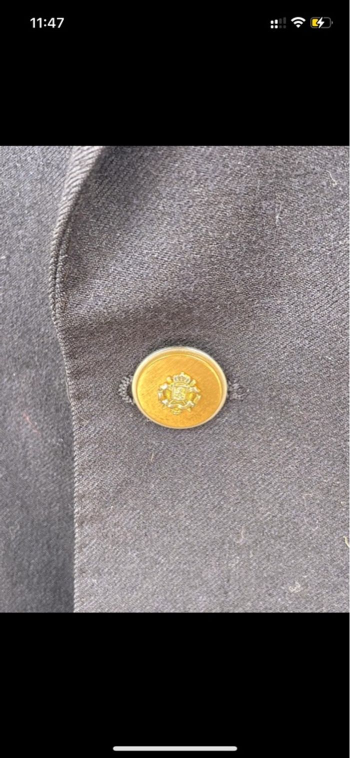 Blazer Marine Vintage Bidermann Uniformes– Fabriqué en France - photo numéro 2