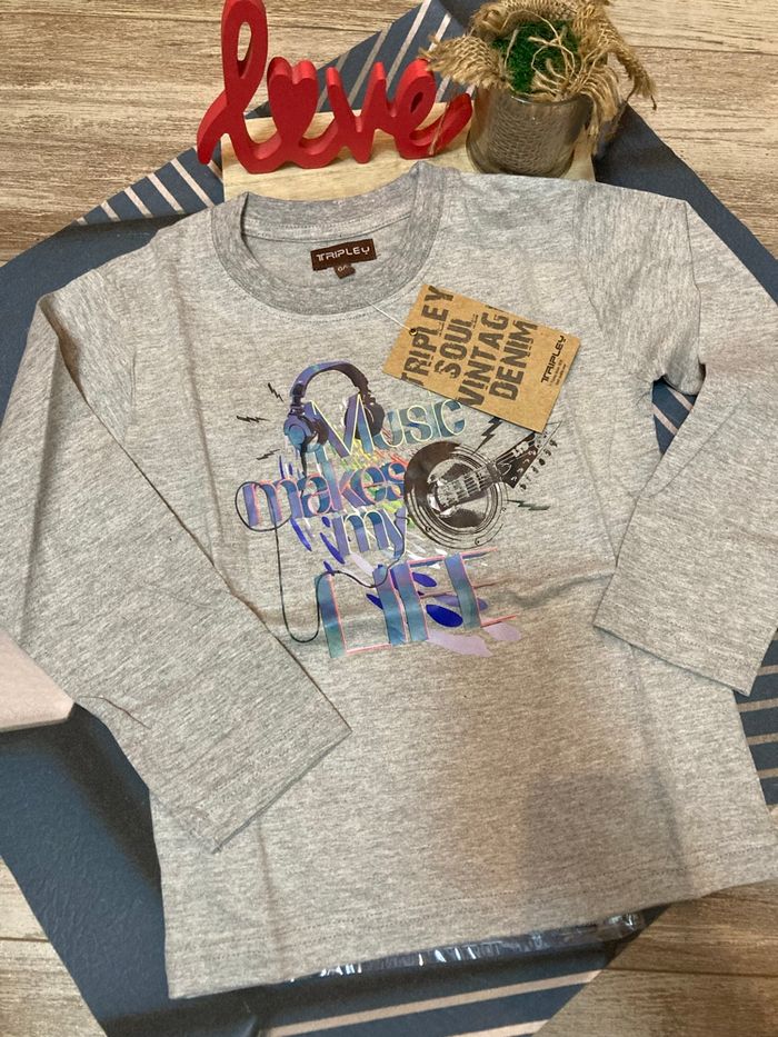 T-shirt manches longues Tripley - 6 ans - photo numéro 3