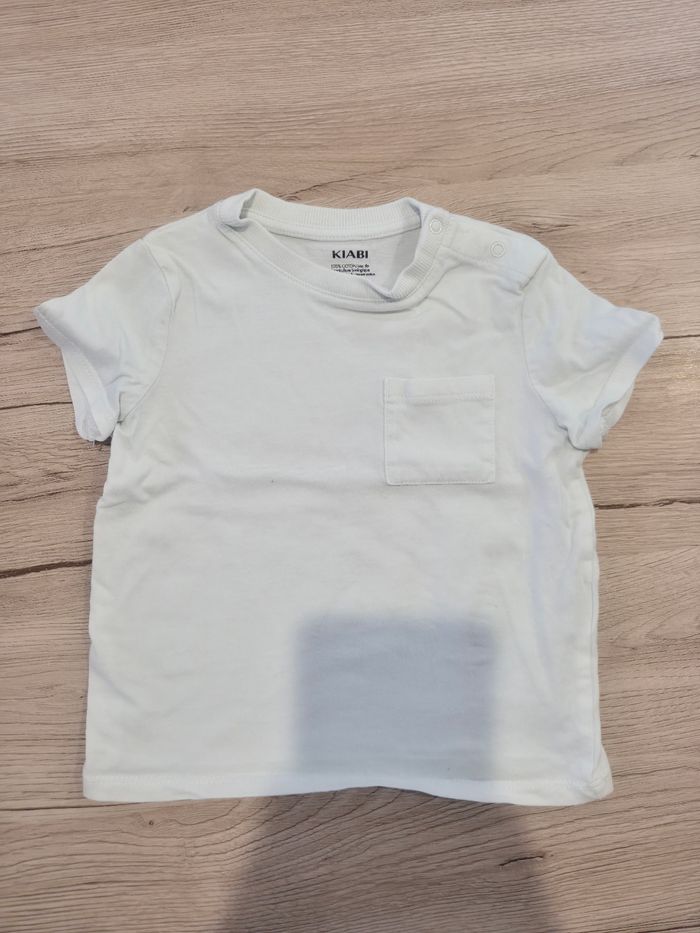 Tee-shirt blanc manches courtes, Kiabi, 18 mois