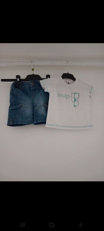 Ensemble ete tape à l'œil 6mois