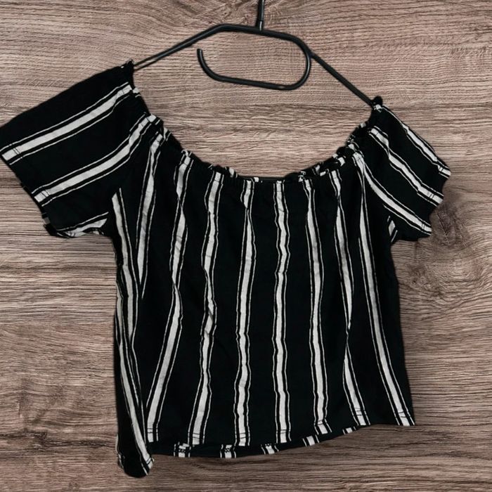 Ensemble Crop top et short rayé - 36/S - photo numéro 2