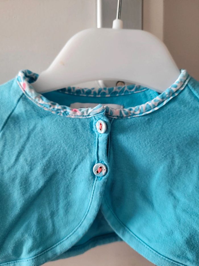 Ensemble robe et gilet 3 mois - 60cm - photo numéro 13