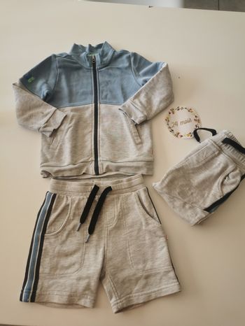 Short garçon 2ans catimini le pantalon et la veste offert