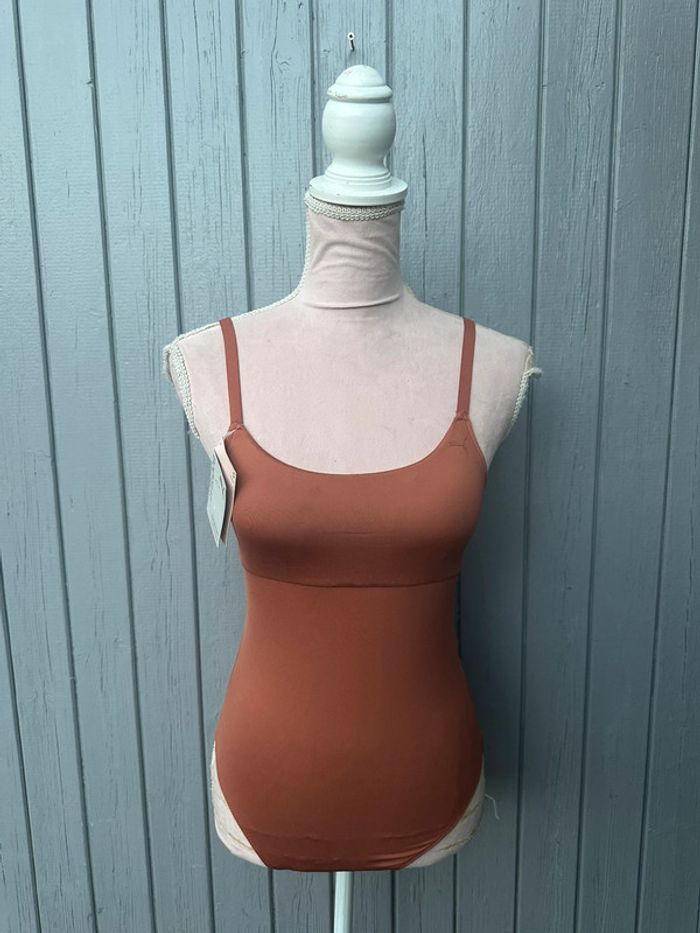 Maillot de bain une pièce marron puma