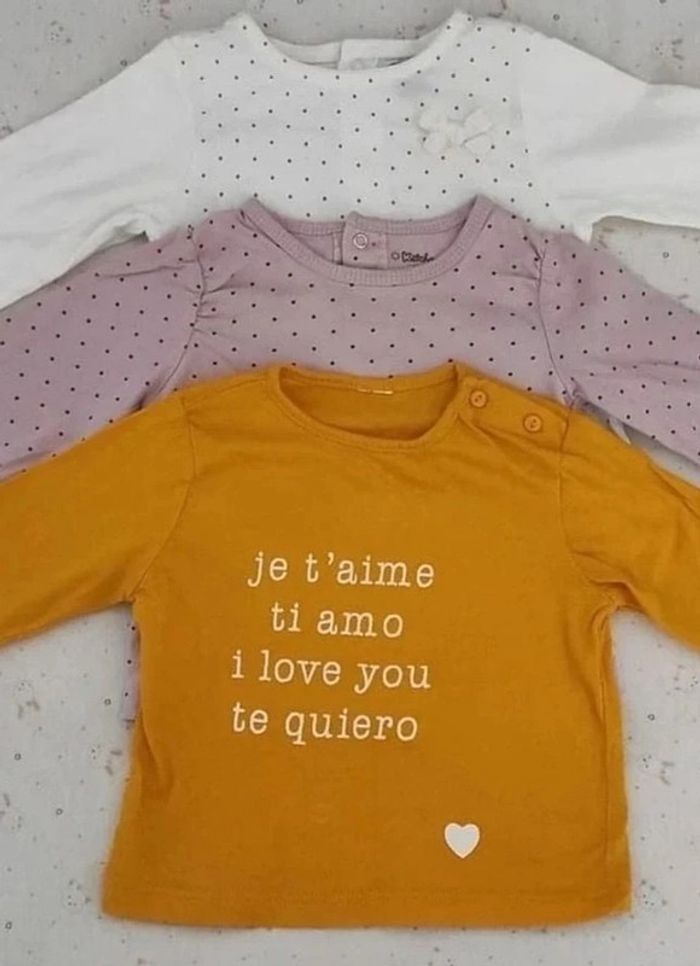 T-shirt manche longue bébé fille