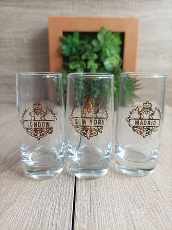 Lot 3 petits verres shot Smirnoff 