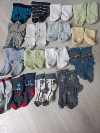 Lot de 16 paires de chaussettes bébé garçon