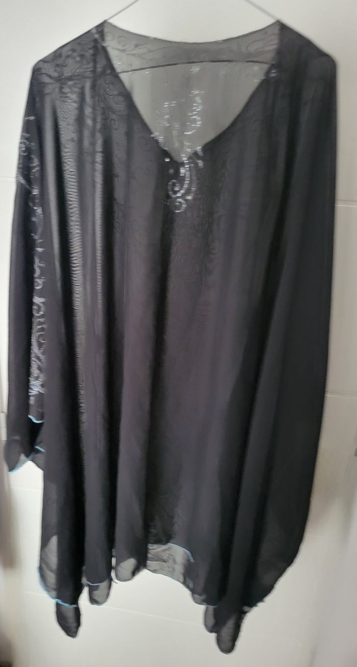 Sonic de fête transparente noire avec motifs pailletés 54/56 - photo numéro 3