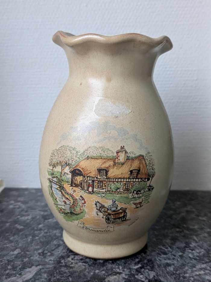 Vase paysage normand de Normandie