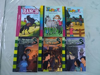Lot de 7 livres pour enfant Fanny le ranch et les dragons de Nalsara