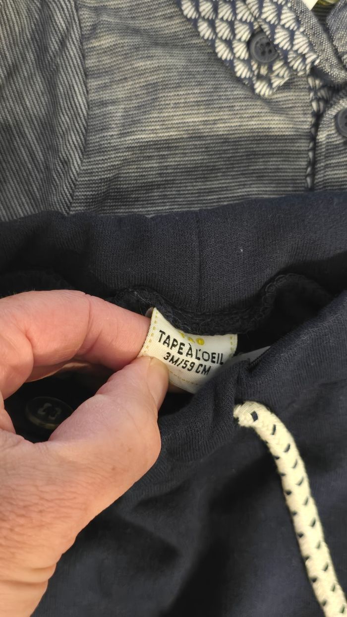 Neufs (non portés) 🏷💙ensemble polo et pantalon molleton 3mois Garçon 💙 - photo numéro 5