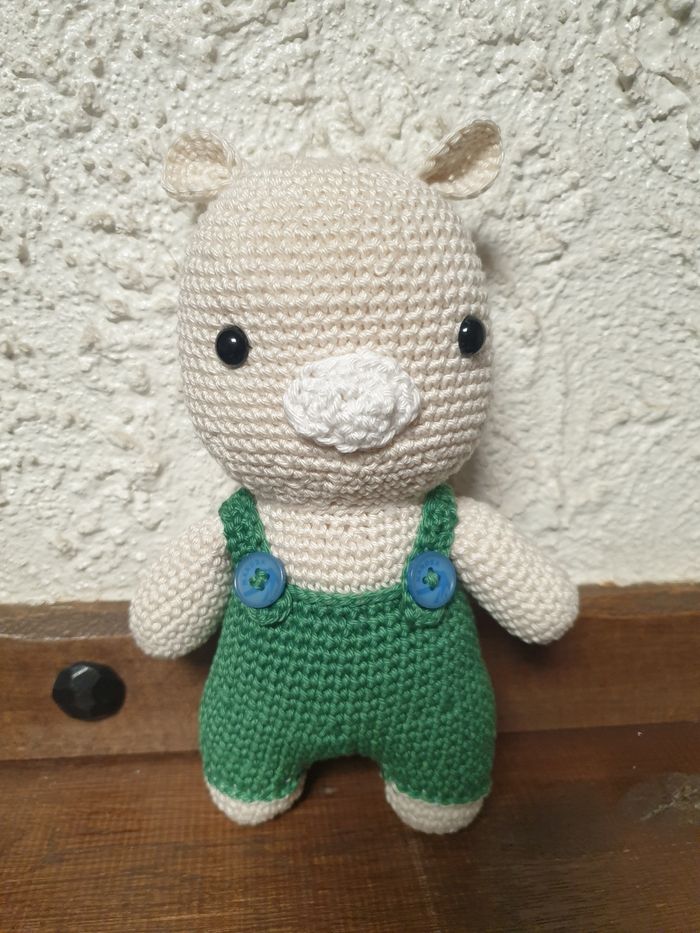 Amigurumi hippopotame
