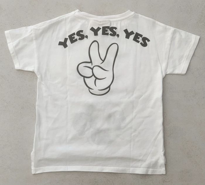 T shirt mickey a sequins Zara 5 ans mixte - photo numéro 2