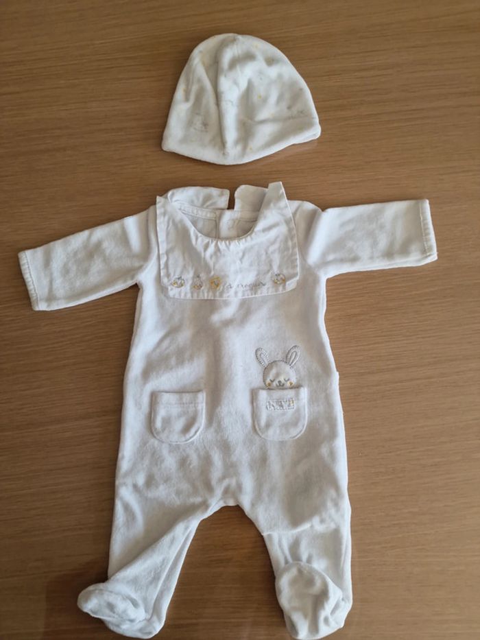 Pyjama et son bonnet mixte sergent major naissance 50cm